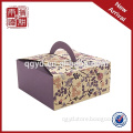 Top grade paper cake box with handle